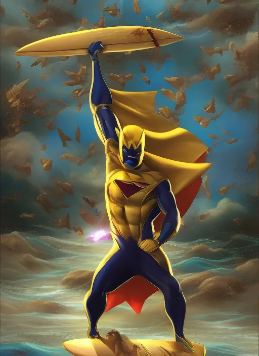 New super hero, Surfer Gold with The powers