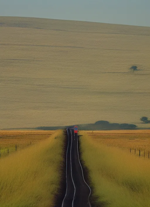  a  yong man in the Endless road 