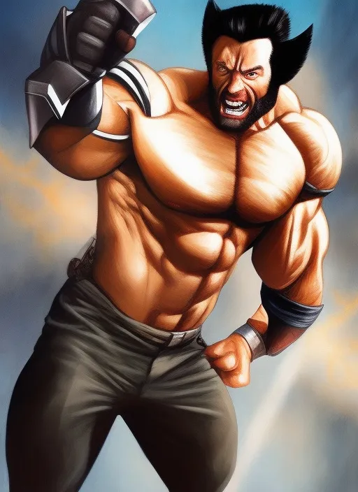 Wolverine as huge Jackman 