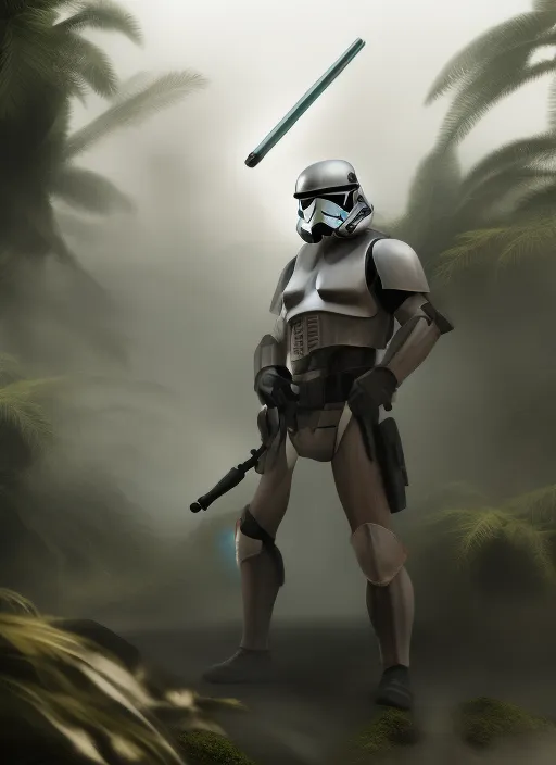 Stormtroper, Rambo, jedi jungle, 8k