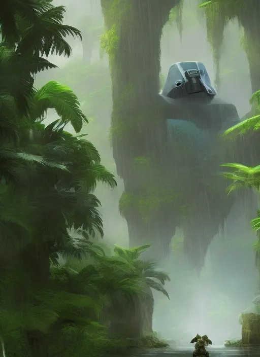 Green Stormtroper, Rambo, jedi jungle, Rain, 4k