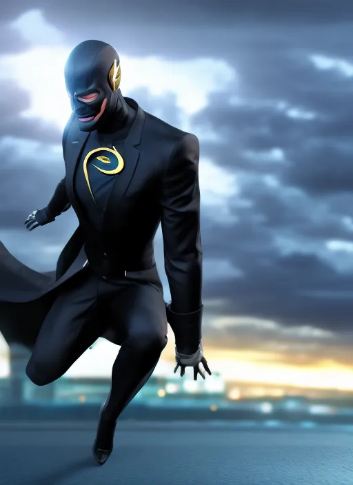 Black suit, Flash, running, avenue, thunder blue, UHD