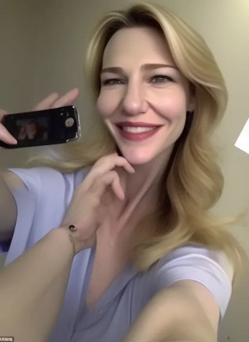 Cate take selfie 