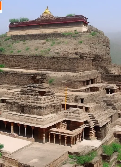 instead of video clip, insert a looping animation of the temple growing taller and taller over time.