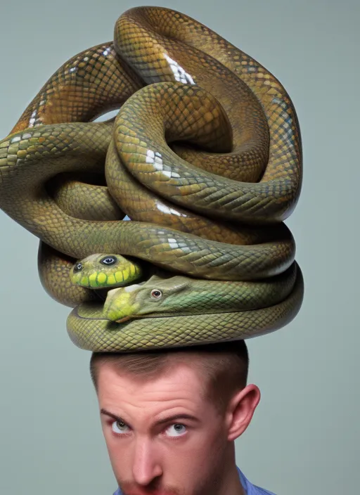 Snake on the head