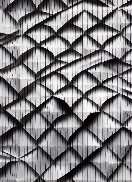 Origami tessellation in architecture 
 Design sharp edge
