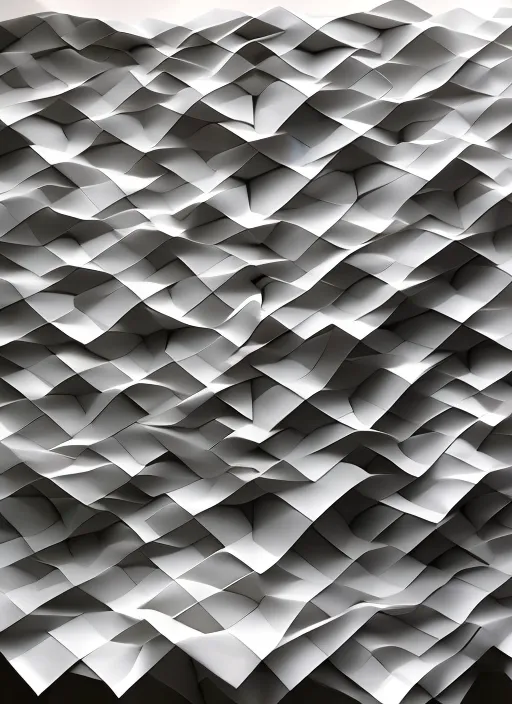 Origami tessellation in architecture 
Building 
Realistic 