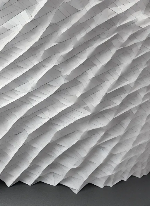 Origami tessellation in architecture 
Building pavilion 
