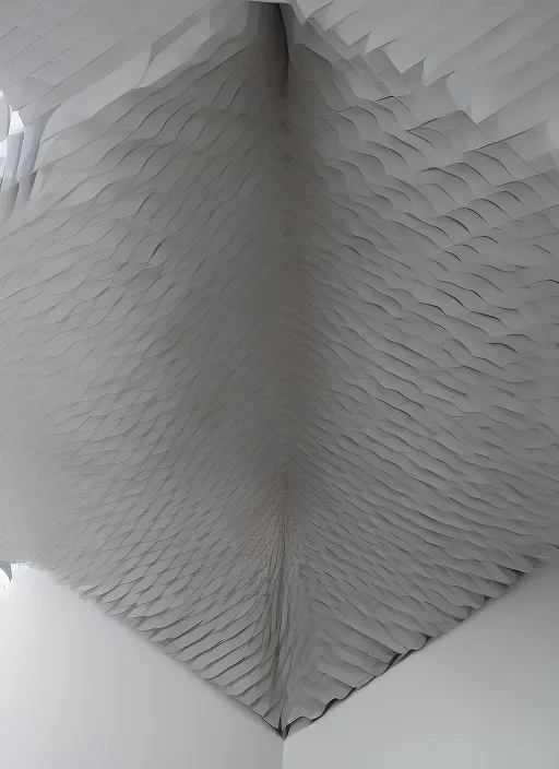 Origami tessellation in architecture 
Building pavilion folding 