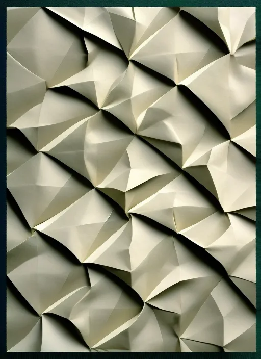 Origami tessellation curve design paper pattern 