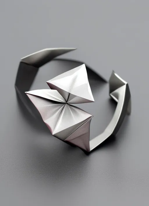 Origami handmade 
accessories elegant ring