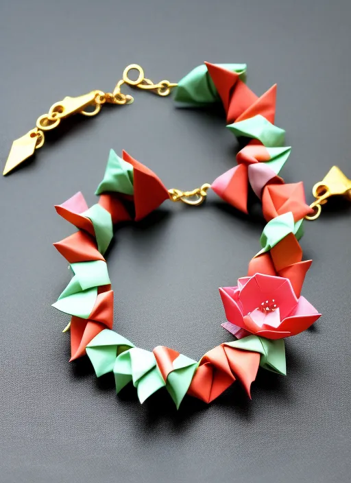 Origami handmade 
accessories elegant bracelet 