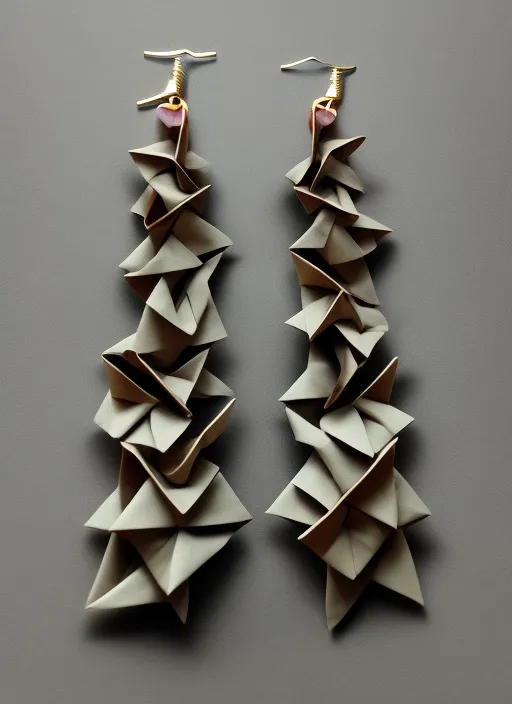 Origami handmade tessellation 
accessories elegant earrings minimal
