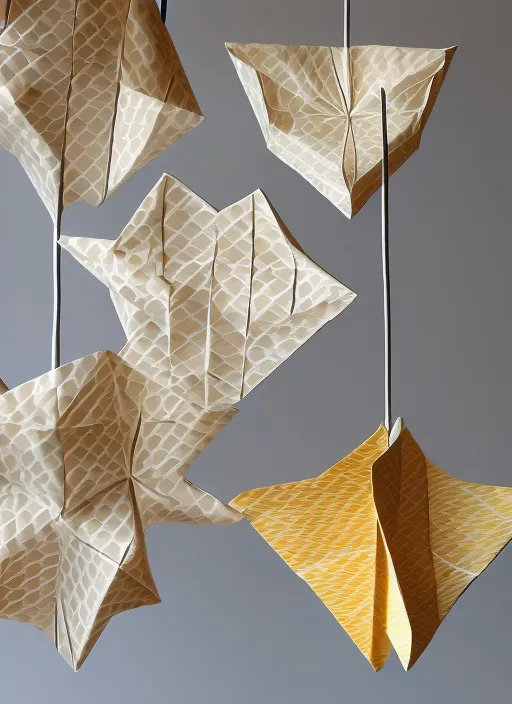 Origami tessellation lampshades 