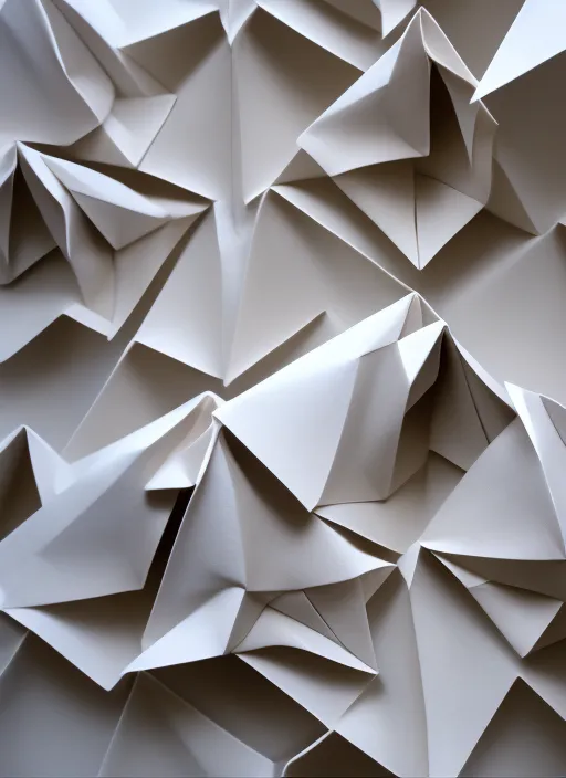 Paper folding sharp edge origami 