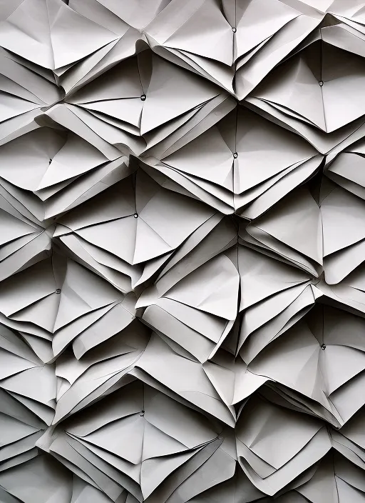 Origami wall decor hanging tessellation 