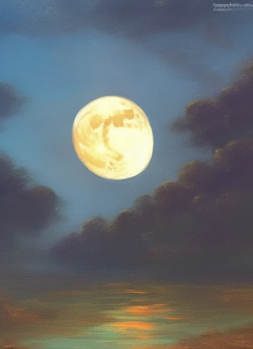 landscape night moon