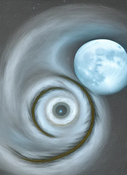 spiral moon hipnotic night