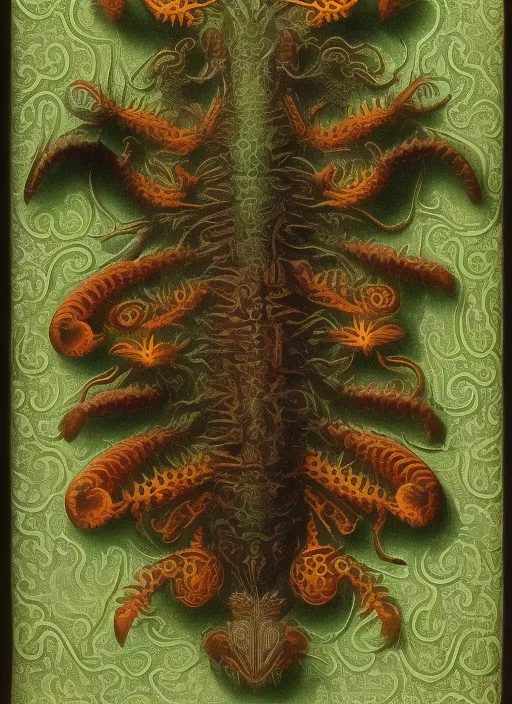 strange alien insects, by Ernst Haeckel and by Walton ford