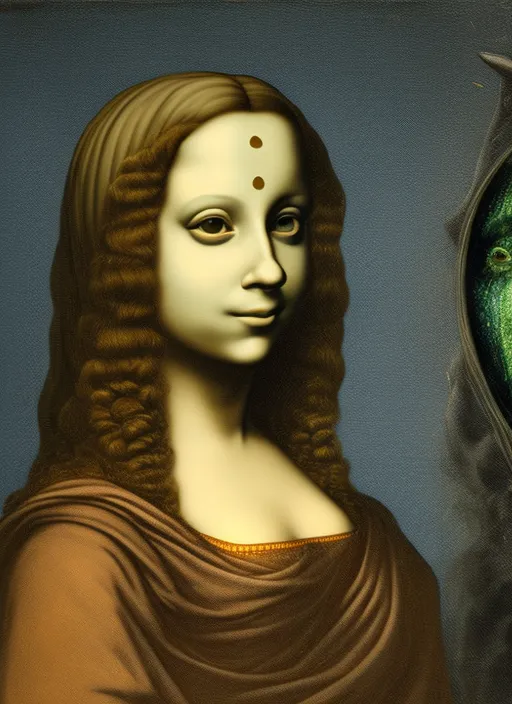 Monalisa becomes an alien 