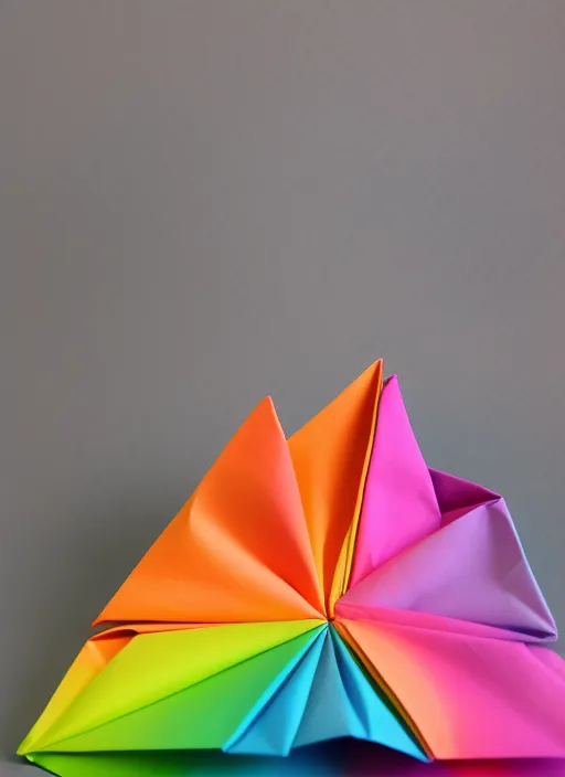 Origami rainbow