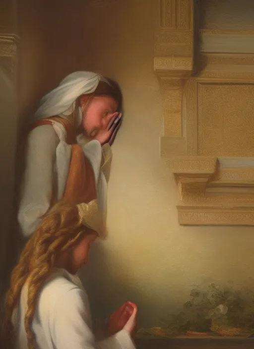 praying in gratitude to God