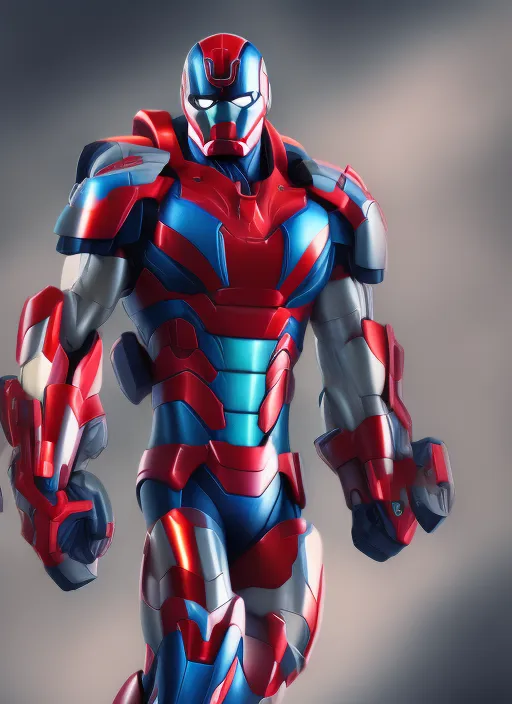 Anime, cell shaded, Realistic 3d render, Tom Cruise as Tony Stark in Iron Patriot suit, matte background, oil on canvas, digital painting, full body, wide angle, textured uniforms, short hair, close up, Hulk and Thor in the background..