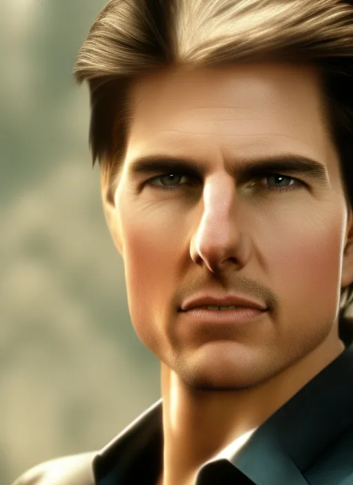 Tom Cruise, highly  detail, attractive  actor Trend 2023