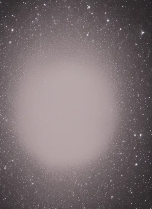 Opening shot of a vast, empty space, stars, with a giant drop of milk in the center.