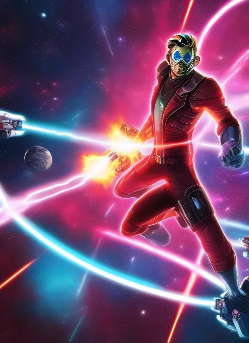Star lord, space laser
