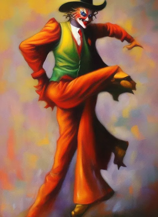 A dancing Joker 