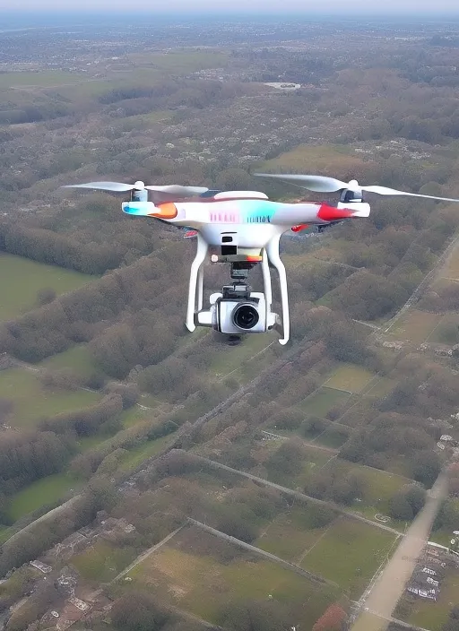 drone in the sky
