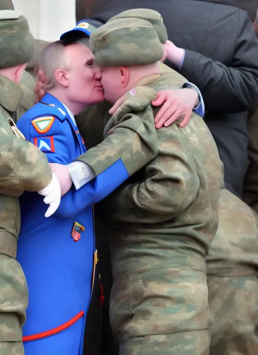 putin hugs a missile