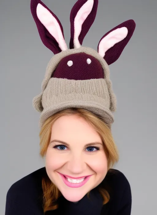 a bunny hat