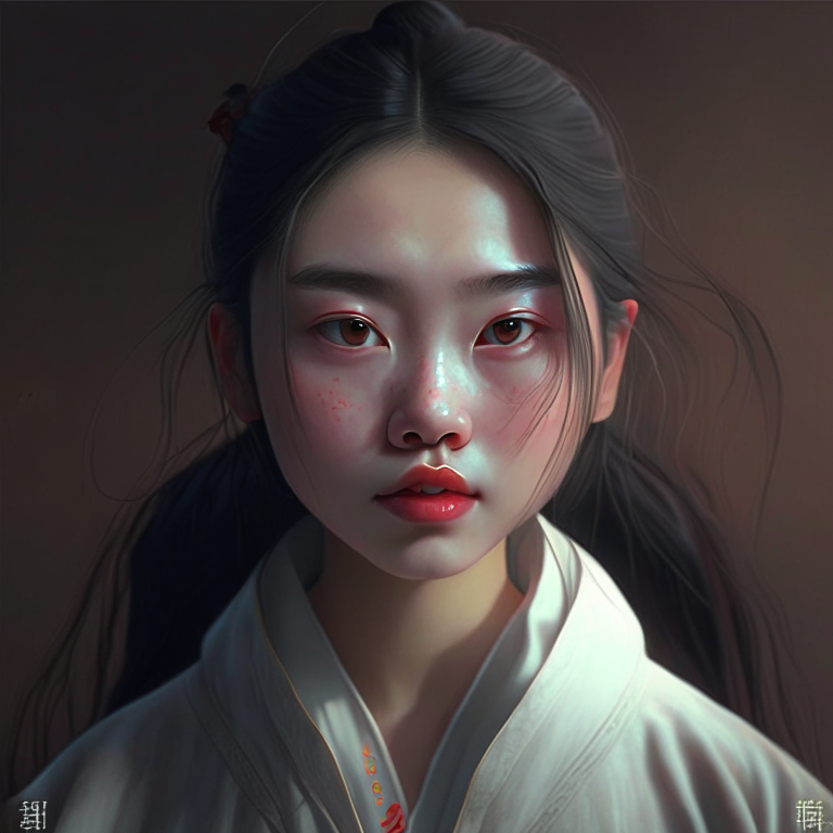 一只戴着高耸帽子的兔子