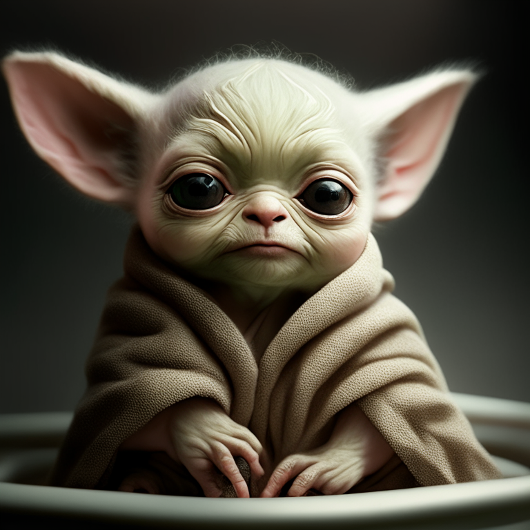 baby yoda. extremely cute. huge ears
