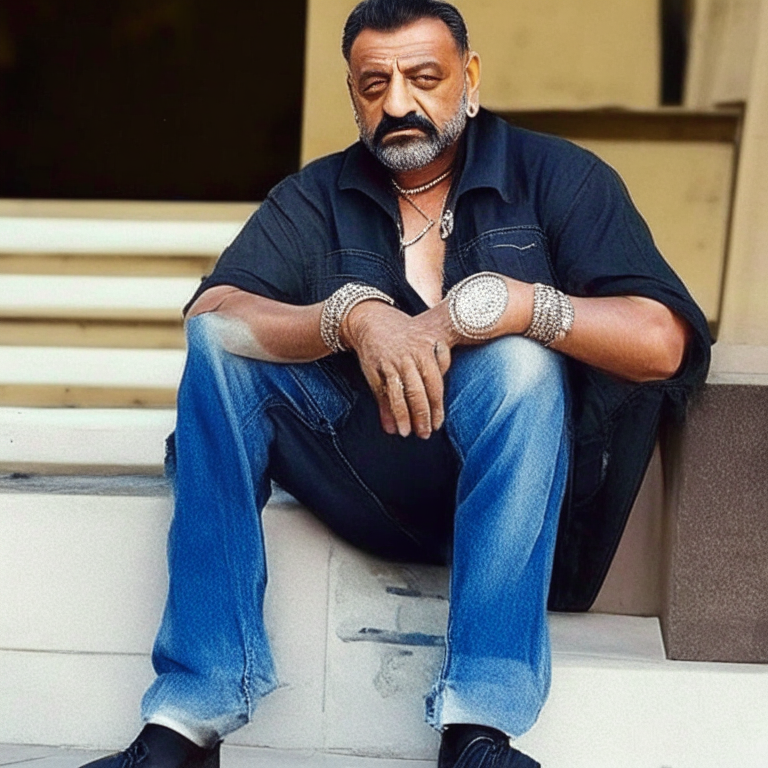 Sanjay Dutt chilling in a casual outfit
