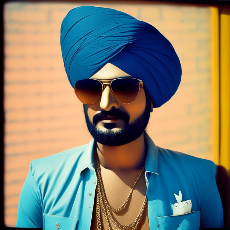 Siddhu Moosewala posing with shades