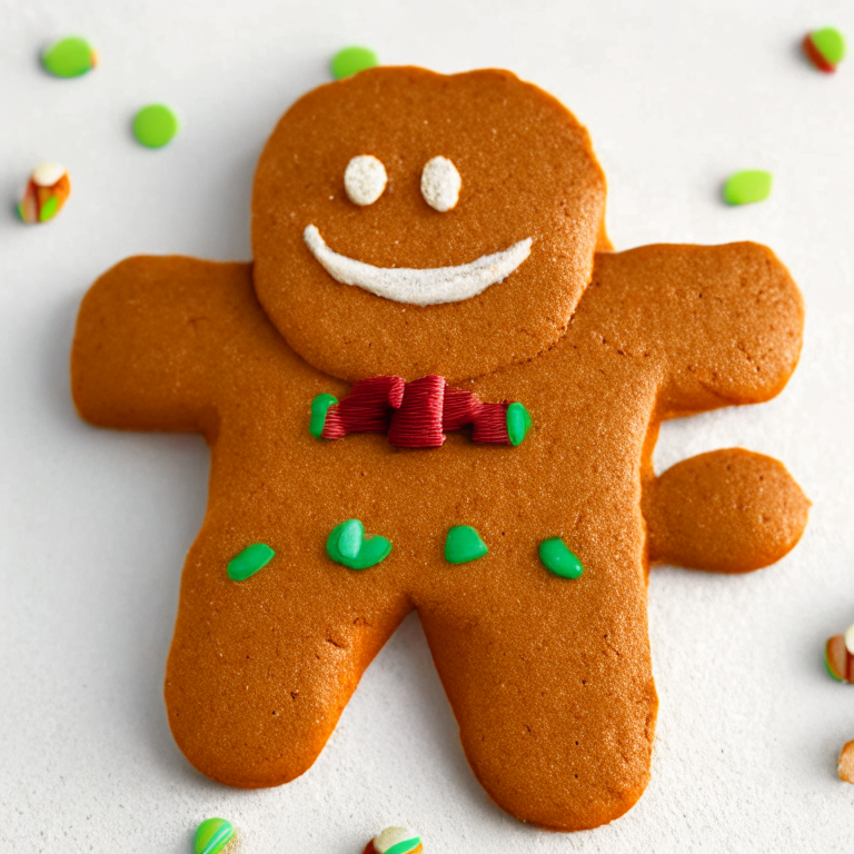 a gingerbread man cookie