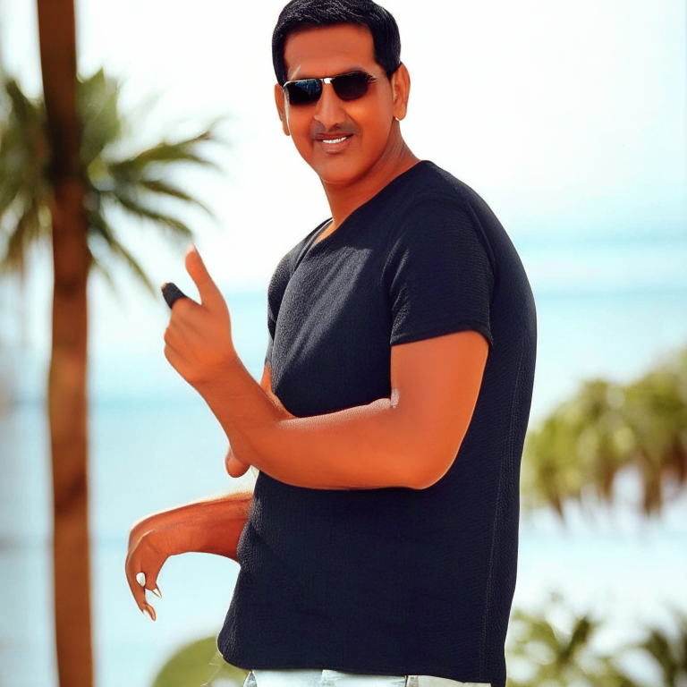 Akshay Kumar posing for a photo