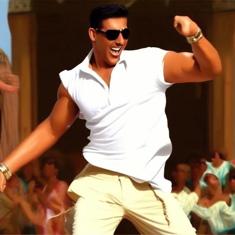 Akshay Kumar dancing Bollywood style