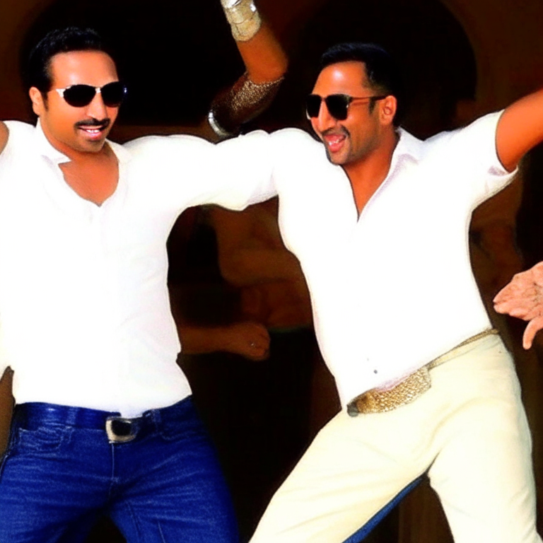 Saif Ali Khan and Akshay Kumar dancing together