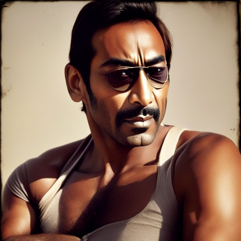 Ajay Devgan posing for a movie