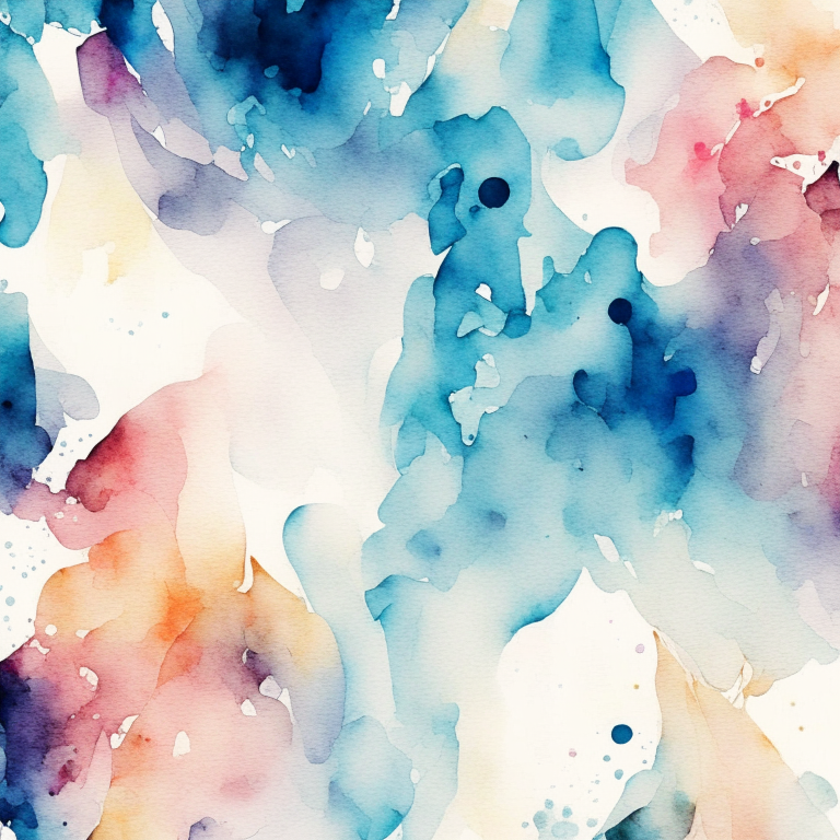 an abstract pattern in watercolor style