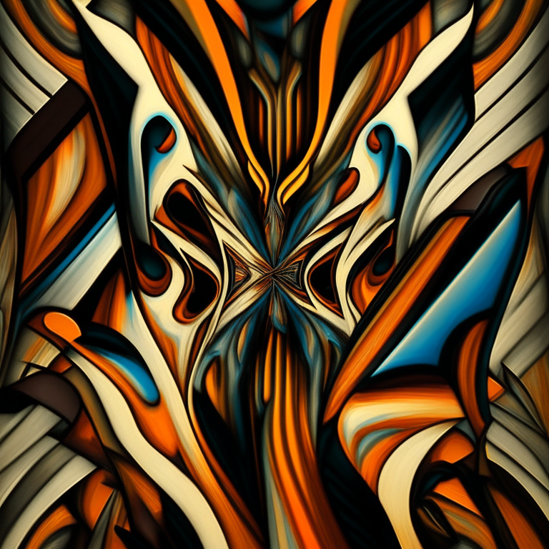 an abstract pattern in oil style