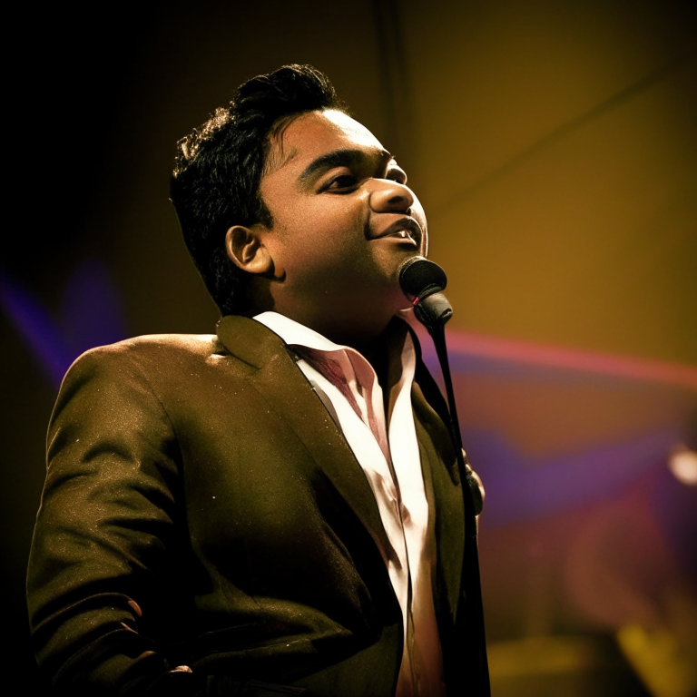 A.R Rahman singing
