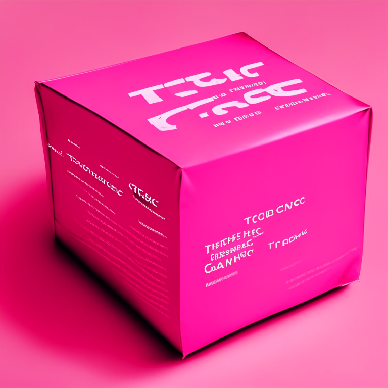 a hot pink package with the words TGC FASHION on it, zooming through a fast express delivery network