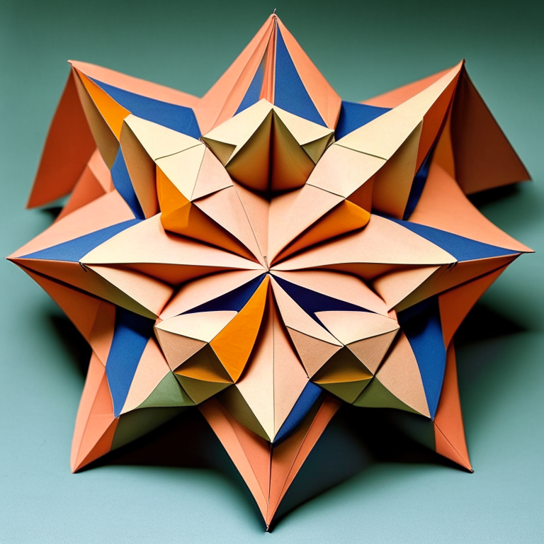 origami tessellation with a triangle pattern