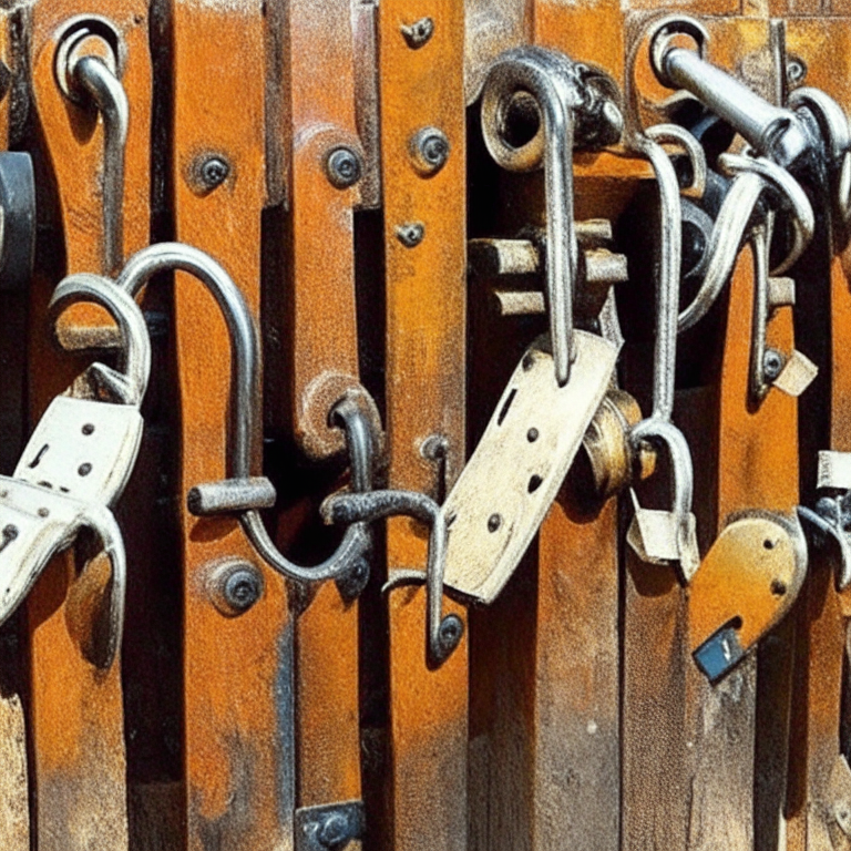 people turning old locks into hangers