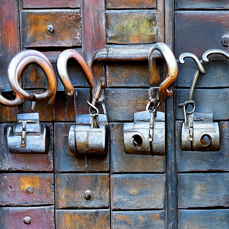 old locks turning into stylish hangers